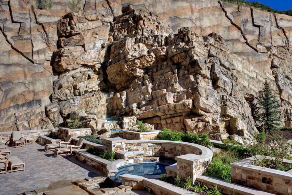 The St. Regis Deer Valley Spa Waterfall